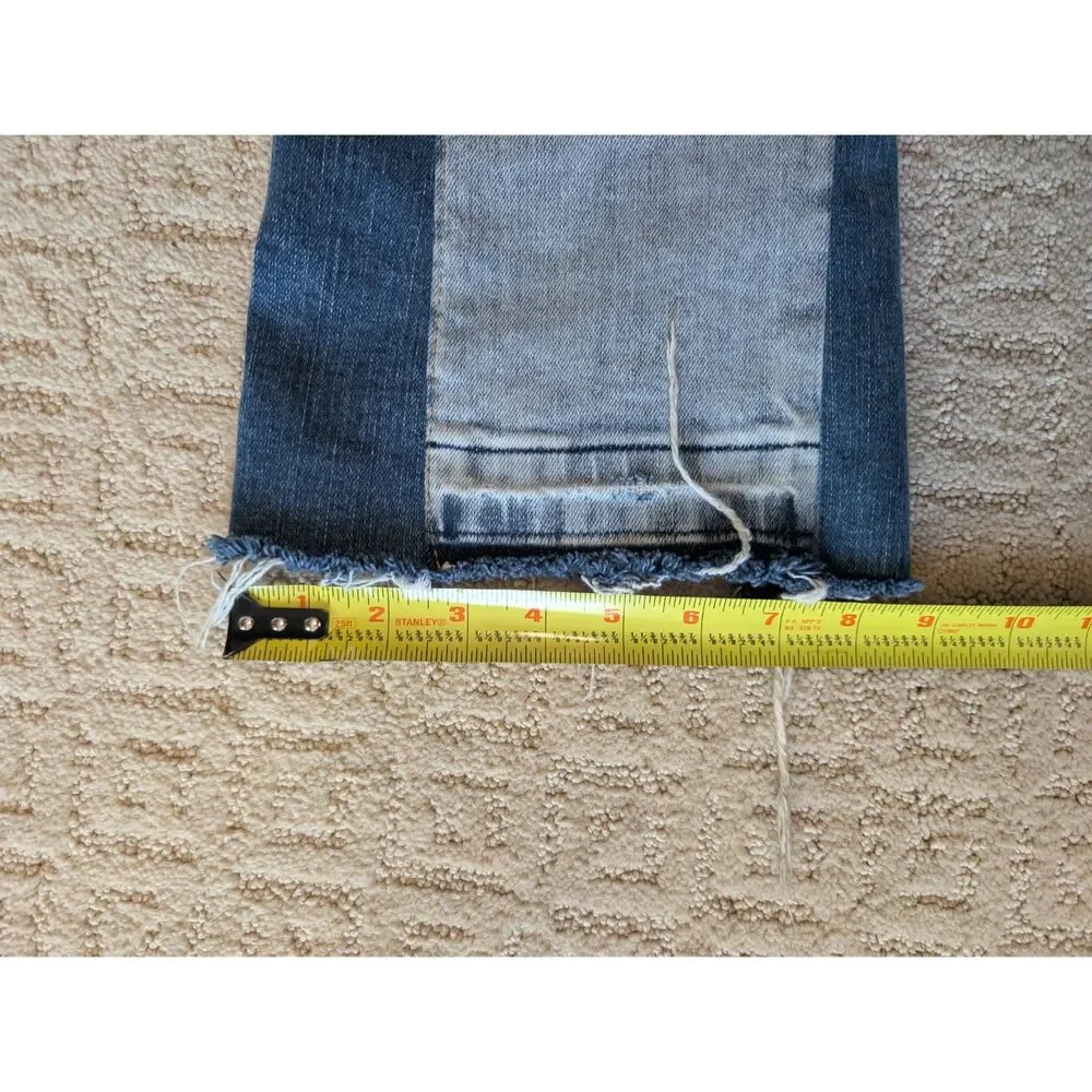 Valabasas Jeans Mens Size 32/36 32X36 Blue Denim Designer Skinny Flare